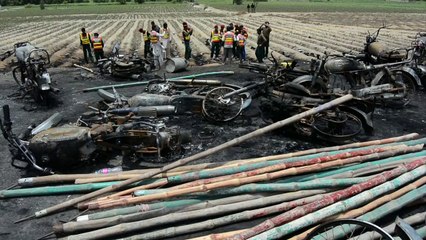 下载视频: Explosão de caminhão-tanque deixa mortos e feridos no Paquistão