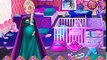 En muñeca Barbie Elsa corazón frío da a luz a una máquina de juegos de muñecas embarazadas con marionetas en el ruso