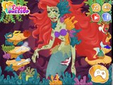 Jeu maman zombi Raiponce bébé ariel et Elsa ont été transformées en malédiction des morts-vivants de c