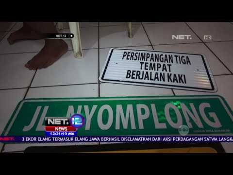 Empat Pemuda Curi Rambu Lalu Lintas - NET12
