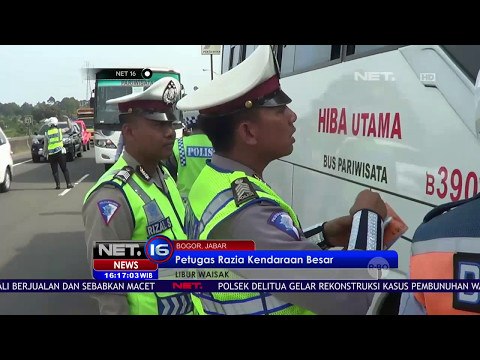 12 Kendaraan Besar Tak Larang Dilarang Masuk Kawasan Puncak - NET16