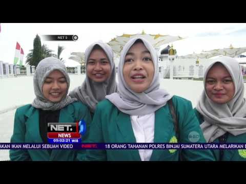 Masjid Raya Baiturrahman Banda Aceh Berhias Payung Raksasa - NET5