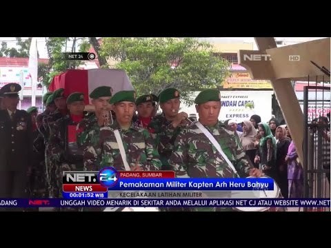 Pemakaman Militer Kapten Arh Heru Bahyu - NET24