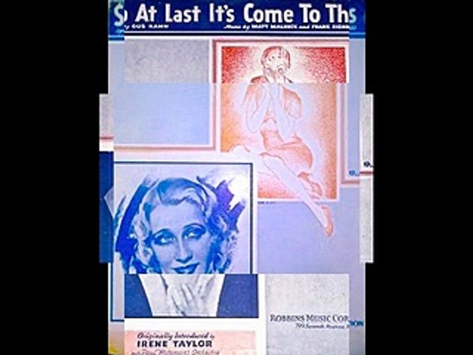 Frank La Motta & His Orchestra - So At Last It's Come To This