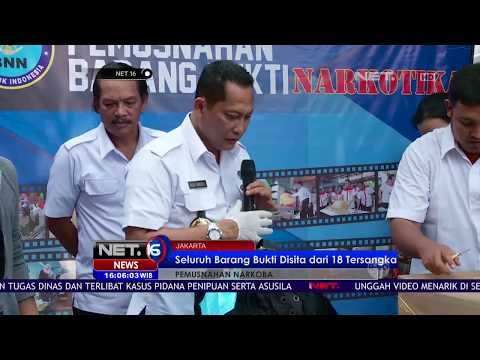 Pemusnahan Narkoba dan Barang Bukti - NET16