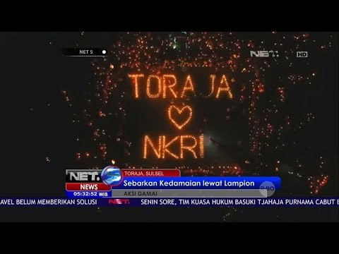 Aksi Damai Sebarkan Kedamaian Lewat Lampion - NET5