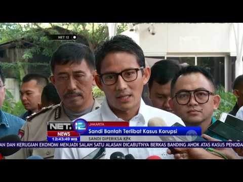 Live Report KPK Periksa Sandiaga Uno - NET12