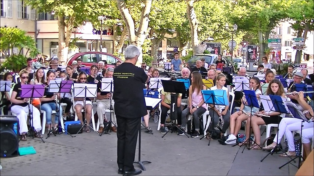 Musique Municipale d'Aubagne-moment morricone-Fête de la musique 21 06 2017