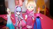 ELSA FALLS OUT WITH HER FRIENDS ON MOVIE NIGHT + ROCHELLE GOYLE ANNA SWIPER DORA MASHA & BEAR Toys Kids Video