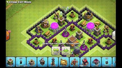 Un à base de choc la défense salle de de ville guerre Clans 8 th8 replays anti gowipe anti dragon