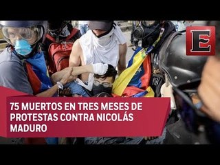 No cesa violencia en Venezuela: van 75 muertos