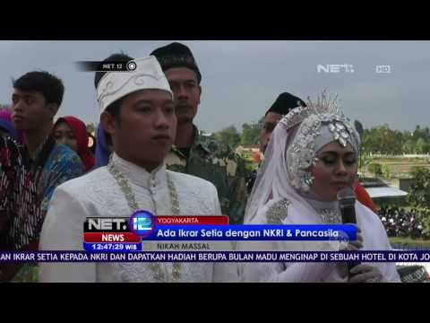 Ada Ikrar Setia dengan NKRI & Pancasila di Nikah Massal Yogyakarta - NET 12