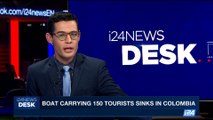 i24NEWS DESK | Boat carrying 150 tourists sinks in Colombia | Sunday, June 25th 2017