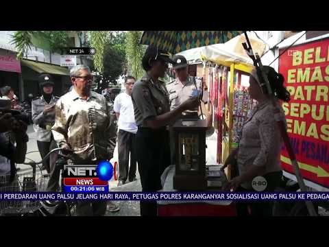 Petugas Sosialisasikan Uang Palsu ke Pedagang - NET24