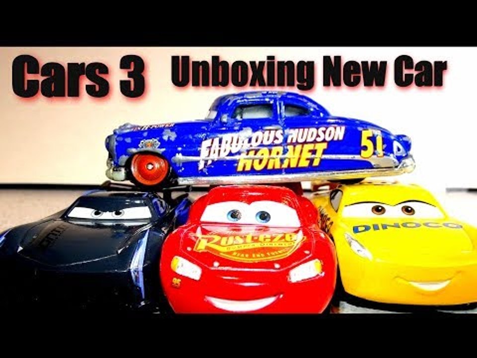 Cars 3 New Car Unboxing Daniel Swervez with Play Doh Fabulous Lightning McQueen as Doc