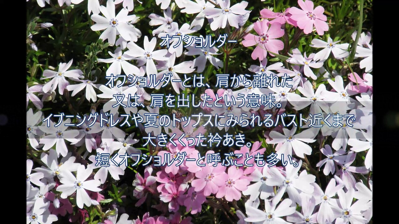 ファッションWORDS「オフショルダー」～前川原悠子