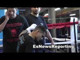 eddie alicea maidana sparring partner shadow boxing EsNews Boxing