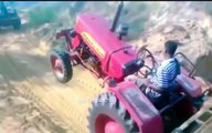 Tractors on Difficult Roads Funny Skill Driving