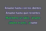 Timbiriche -  Amame hasta con los dientes (Karaoke)
