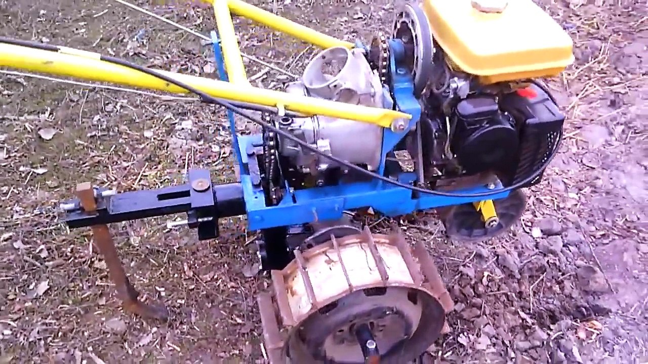 Homemade walk-behind tractor