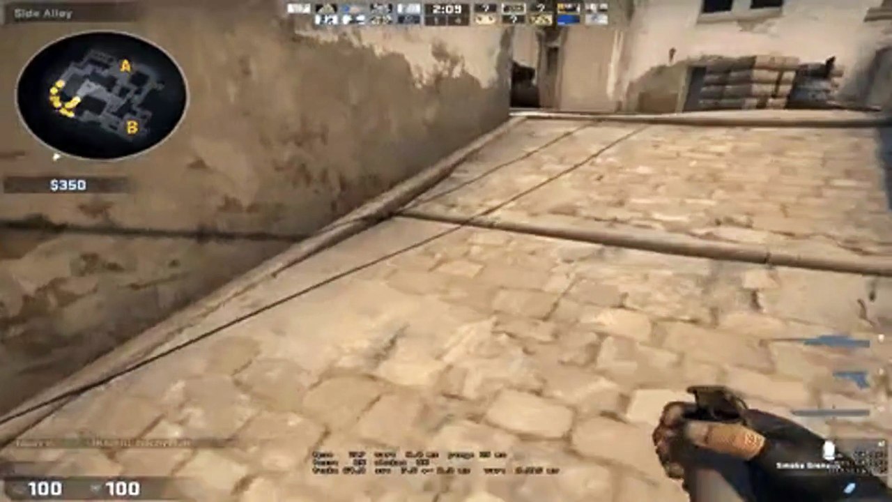 CSGO: So I was trying a 1-way smoke in casual and it fell through the map