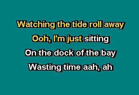 SITTIN' ON THE DOCK OF THE BAY - OTIS REDDING (KARAOKE WITH LEAD VOCAL)