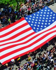 Chicago Pride Parade Features Giant American Flag