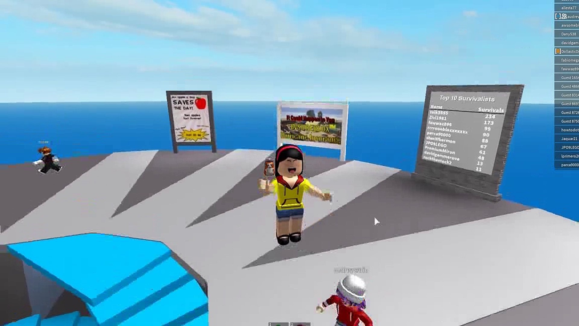 The Floor Sucked Me In Roblox Survive The Natural Disasters With - bread skate roblox