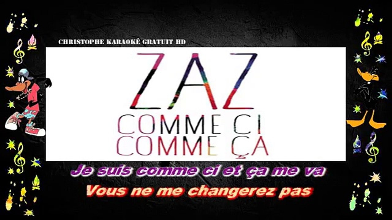 Zaz - Comme ci, comme ça KARAOKE / INSTRUMENTAL