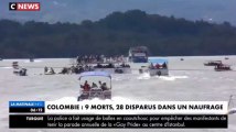 Colombie : Un bateau touristique de quatre étages coule et fait neuf morts et 28 disparus (Vidéo)