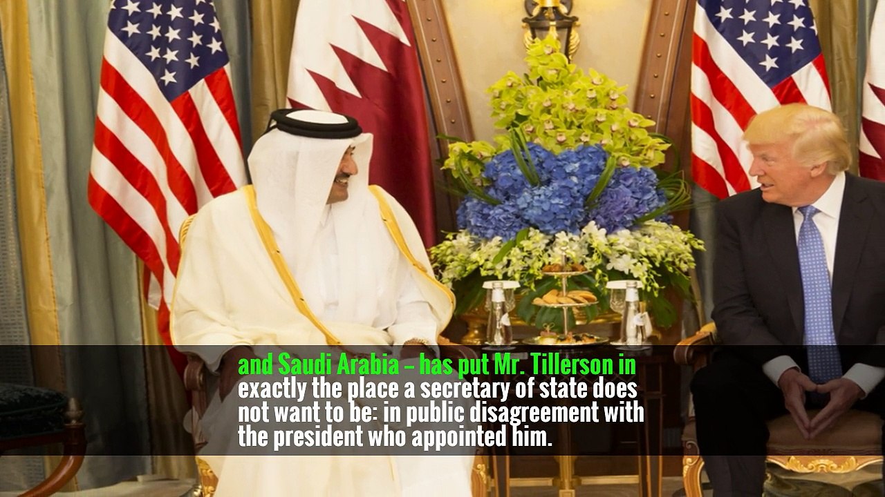 Where Trump Zigs, Tillerson Zags, Putting Him at Odds With White House