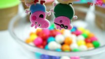 Burbuja colores chicle helado lun cerdo arco iris sorpresa juguetes Peppa kungfu panda doraemon ben10