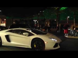 Floyd Mayweather vs Marcos Maidana Mayweather Rides In Lamborgini