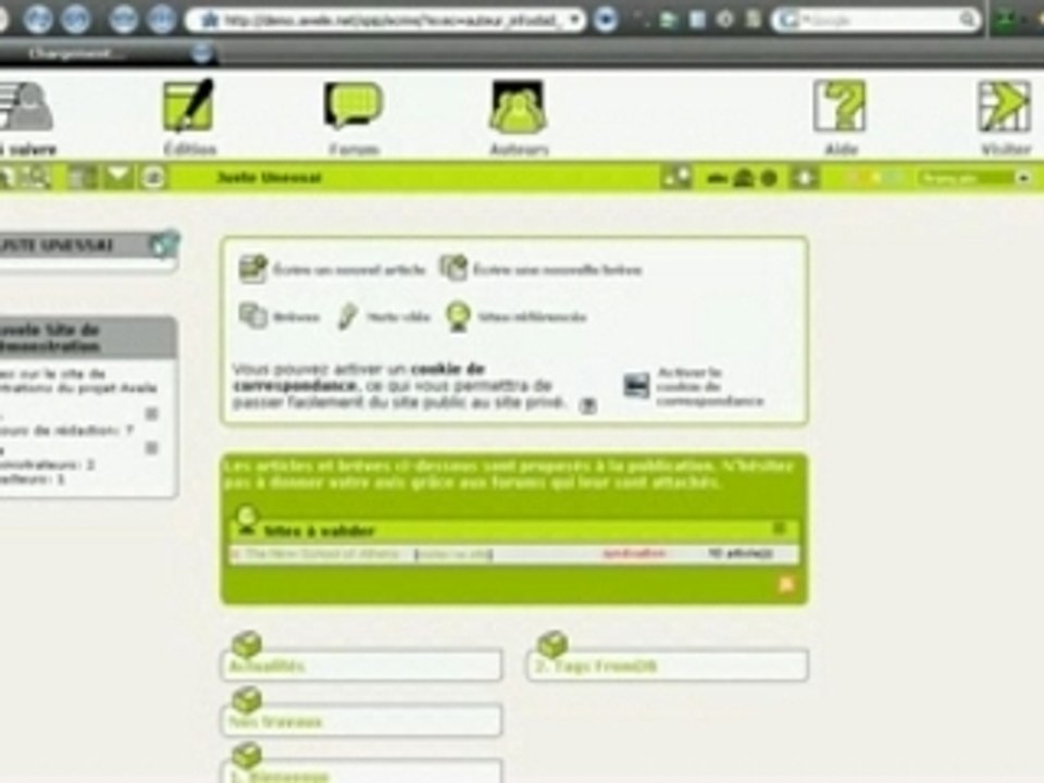 Spip Modifier les informations personnelles