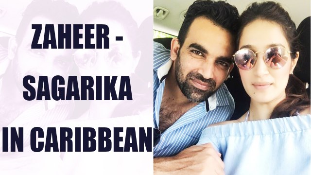 Zaheer Khan and fiancee Sagarika Ghatge enjoying in Caribbean | Oneindia News