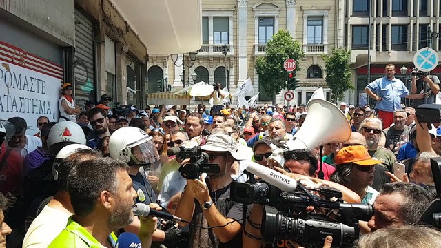 O πρόεδρος των εργαζομένων Νίκος Τράκας