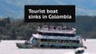 [Duplicate] Dramatic timelapse video shows tourist boat sinking in Colombia reservoir