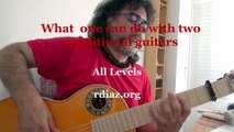 What one can do with two traditional guitars / Learn Paco de Lucia´s technique / Ruben Diaz