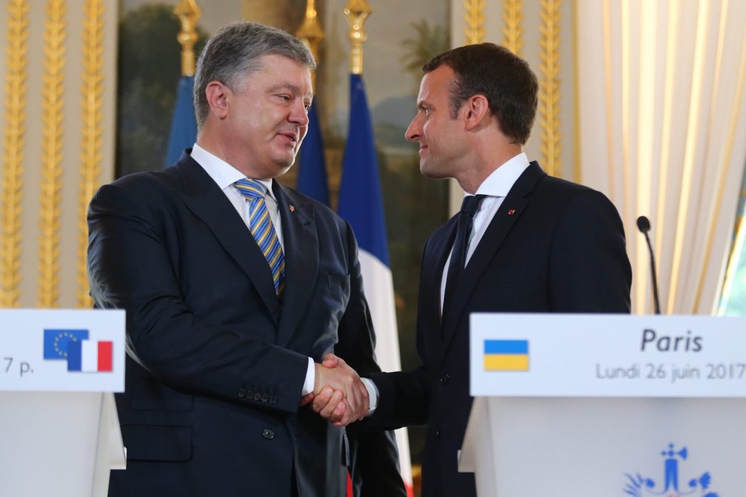 Déclaration conjointe d'Emmanuel Macron et Petro Porochenko, Président d'Ukraine