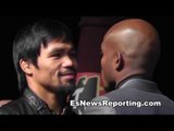 Manny Pacquiao vs Tim Bradley Face Off