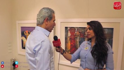 جاكلين ماهر - في معرض د مصطفي الرزاز