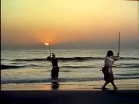 Musashi vs. Sasaki Kojiro duelo em garyu island