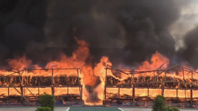 Quema de narcóticos en Birmania y Tailandia con motivo del Día Internacional contra el Abuso de Drogas