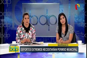 Barranco: la práctica de deportes extremos necesitaría permiso municipal