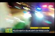 Surco: policía abate a delincuentes tras persecución en la avenida Monterrico Sur