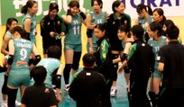 JTマーヴェラス試合前練習【ﾊﾞﾚｰﾎﾞｰﾙVﾌﾟﾚﾐｱﾘｰｸﾞ女子2016-2017】2016.11.5川越運動公園総合体育館