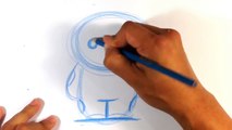 Cute Baymax - Big Hero 6 - How to Draw Disney Cartoon Charers Easy Popular Fun2draw Dra