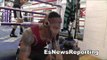 boxing star israel duffus working on his neck EsNews Boxing