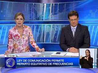 Ley de Comunicación permite equitativo reparto de frecuencias