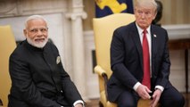 Trump greets Modi at White House